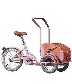 Bicicleta Pegas Mini Cargo Roz Bujor