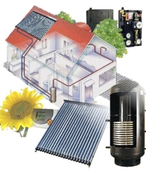 Instalatie termo-solara pentru apa menajera si suport incalzire pt. ca 120m²